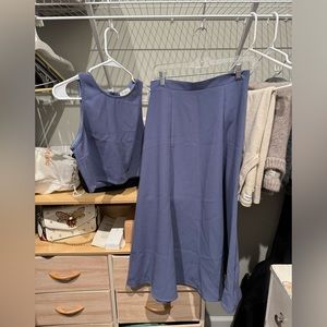 Everly - wishing and hopin crop top and skirt set